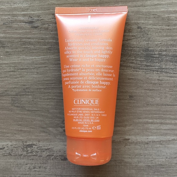 New Clinique Happy Body Cream travel size (2.5 oz) - Picture 2 of 3